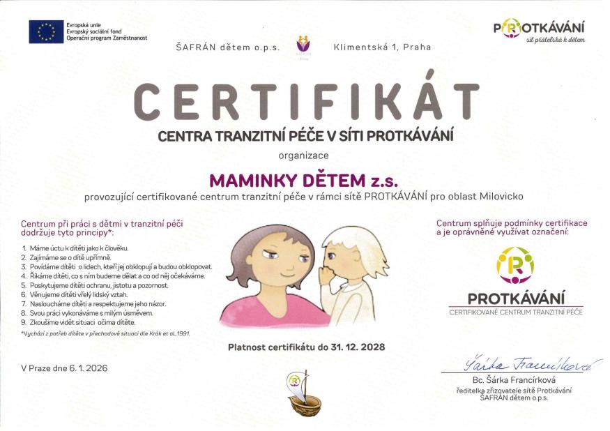 Certifikát do&nbsp;2028