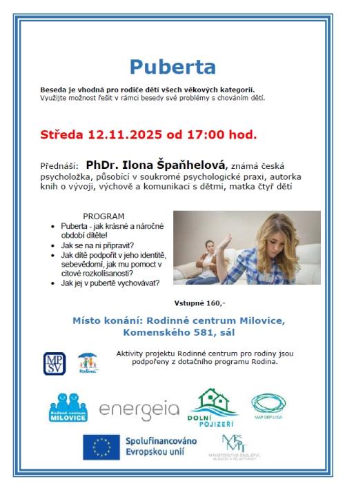 beseda o pubertě