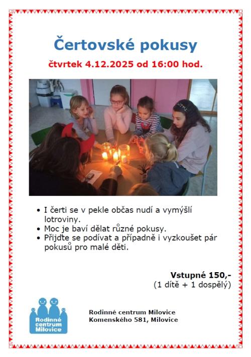 zábavné pokusy s čerty